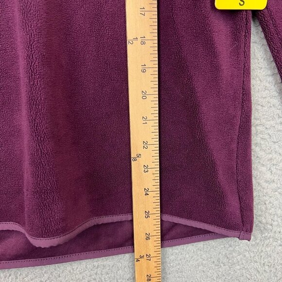 NEW 32 Degrees Heat Women's Snap Fleece Pullover Lightweight Purple sweater sz S - Picture 8 of 10
